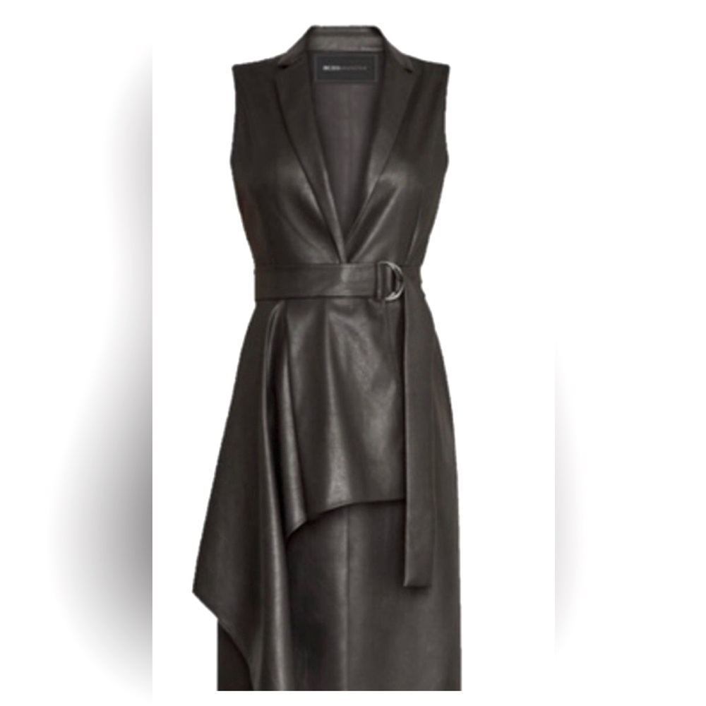 Gently work BCBG faux leather vest - Size large